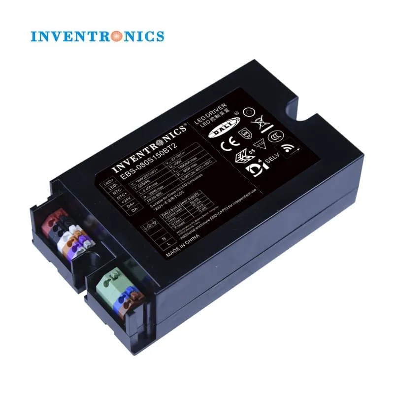 Inventronics Ebs-080sxxxbt2 80W Class I II NFC LED Driver with Dali-2 and D4I