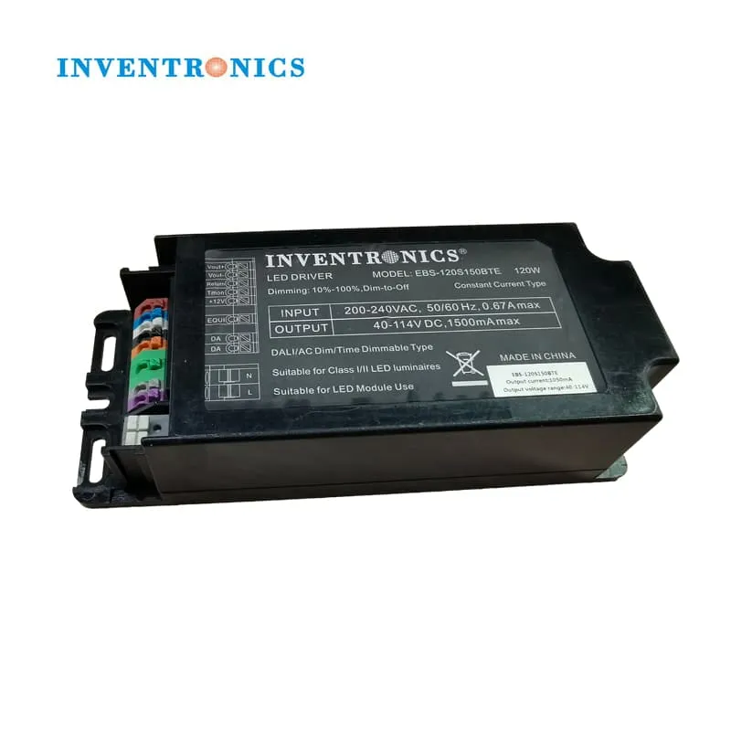 Inventronics Ebs 90W 100W 110W 120W Class I II Programmable IP20 Dali Dimmable LED Driver