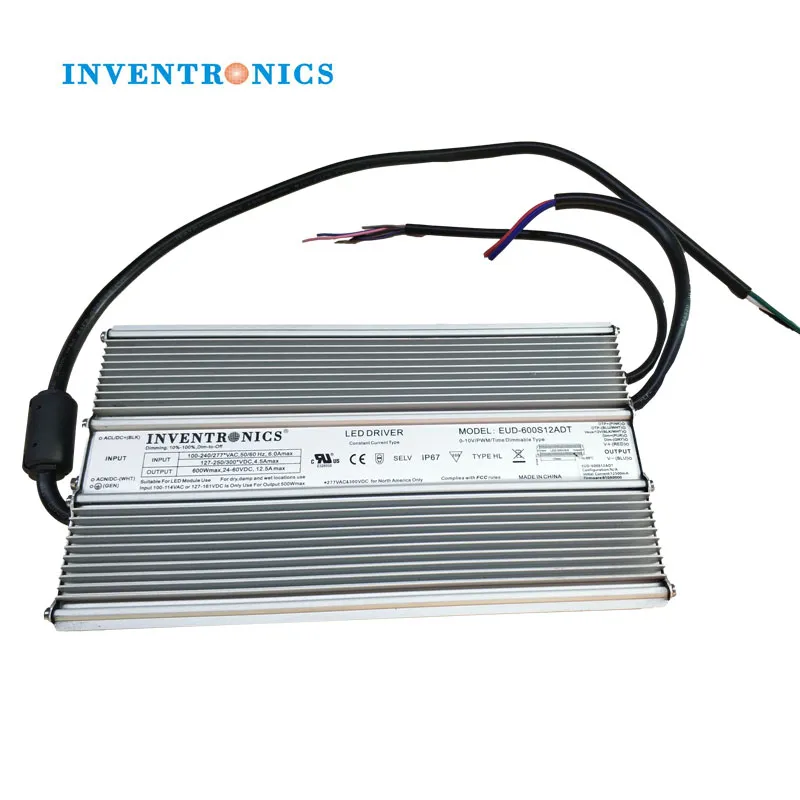 Inventronics Eud-600s740dt 600W Smart Controlled Waterproof LED Driver for Aquaculture Lighting