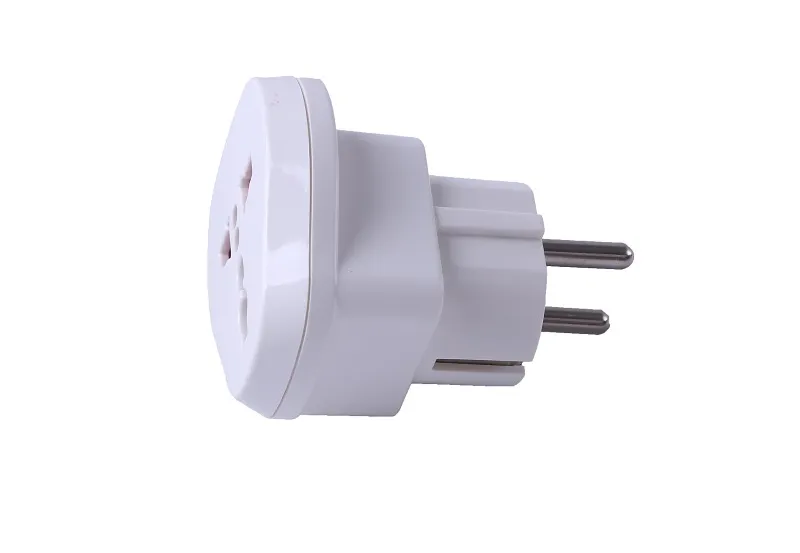 IP44 Water Proof Universal Standard Travel Adapter Plug Motorized Socket Plug Support Wireless Charging White Conversion Plug