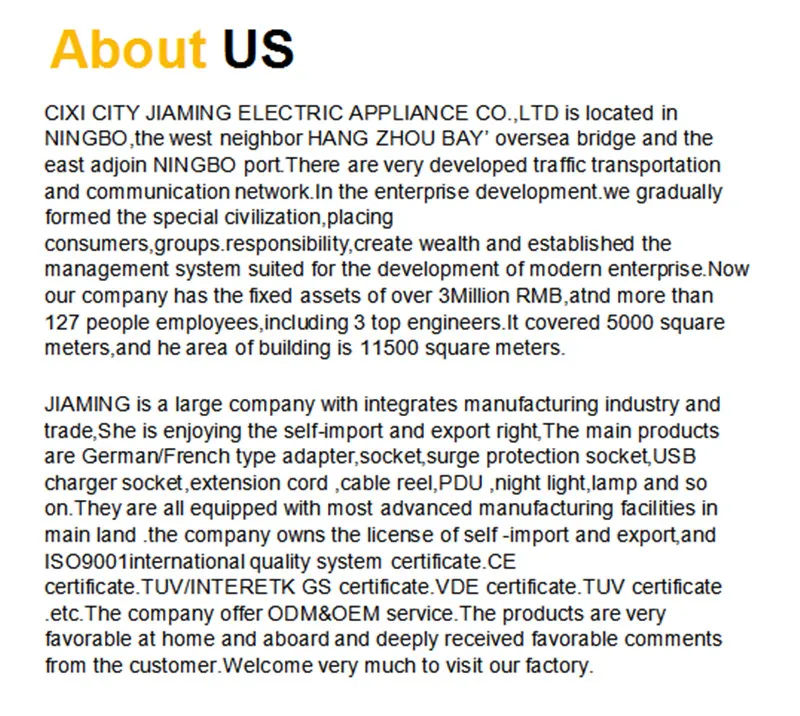 Jm0020A-Germany Type Three Way (1*16A+2*2.5A) Adapter