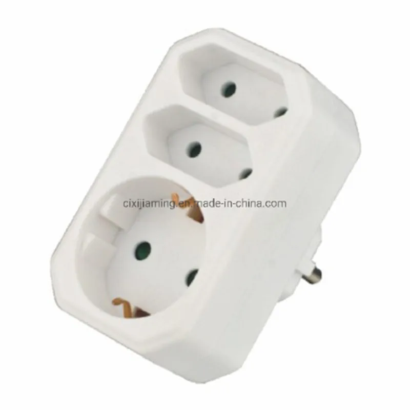 Jm0020A-Germany Type Three Way (1*16A+2*2.5A) Adapter