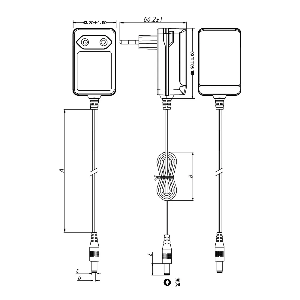 LED Driver PF0.7 18W 24W EU Adapter