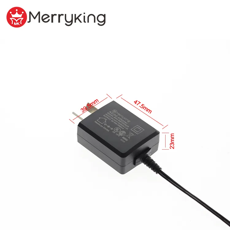 Merryking Factory Black/White OEM Iram S-MARK Certified 9V 1A AC DC Power Adaptor with Argentina Plug