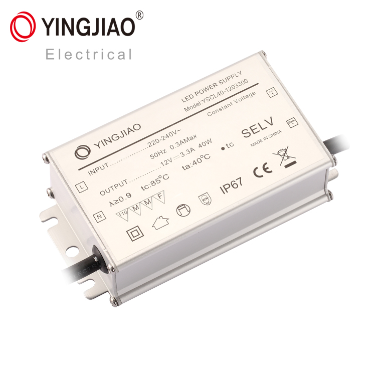 Metal Case IP67 500mA 700mA 1050mA Constant Current LED Driver 40W AC/DC Waterproof Power Supply
