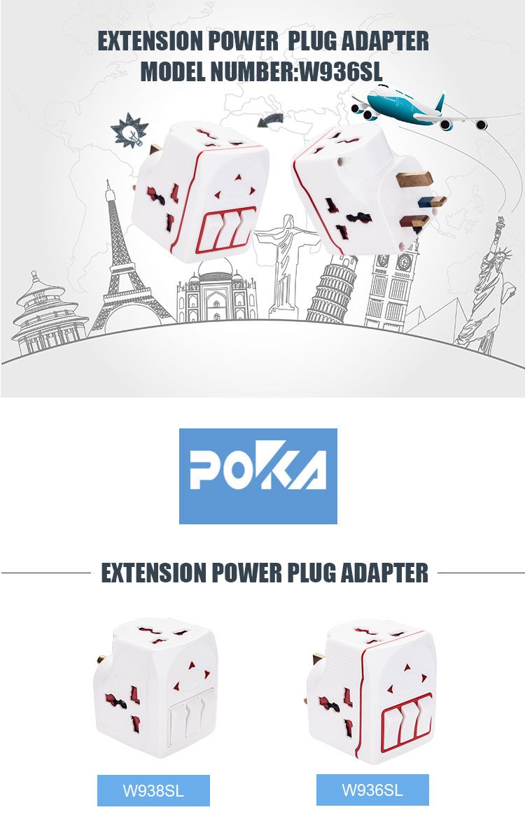 Mobile Phone OEM, ODM 1PC/Blister Card, 120 PCS/CTN CE Approval Adaptor Plug