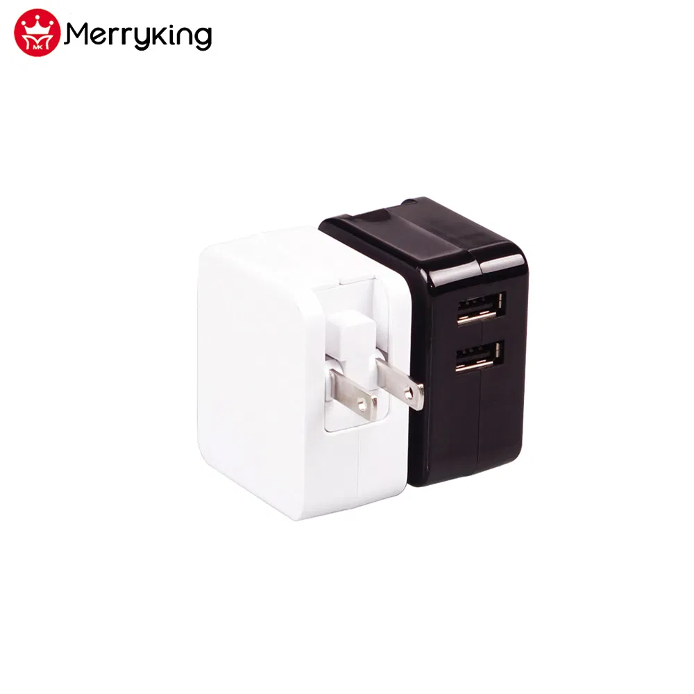 Multi USB Charger EU Us Plug 5V 2.4A 3.4A Smart Phone Charger with UL Ce FCC Approval
