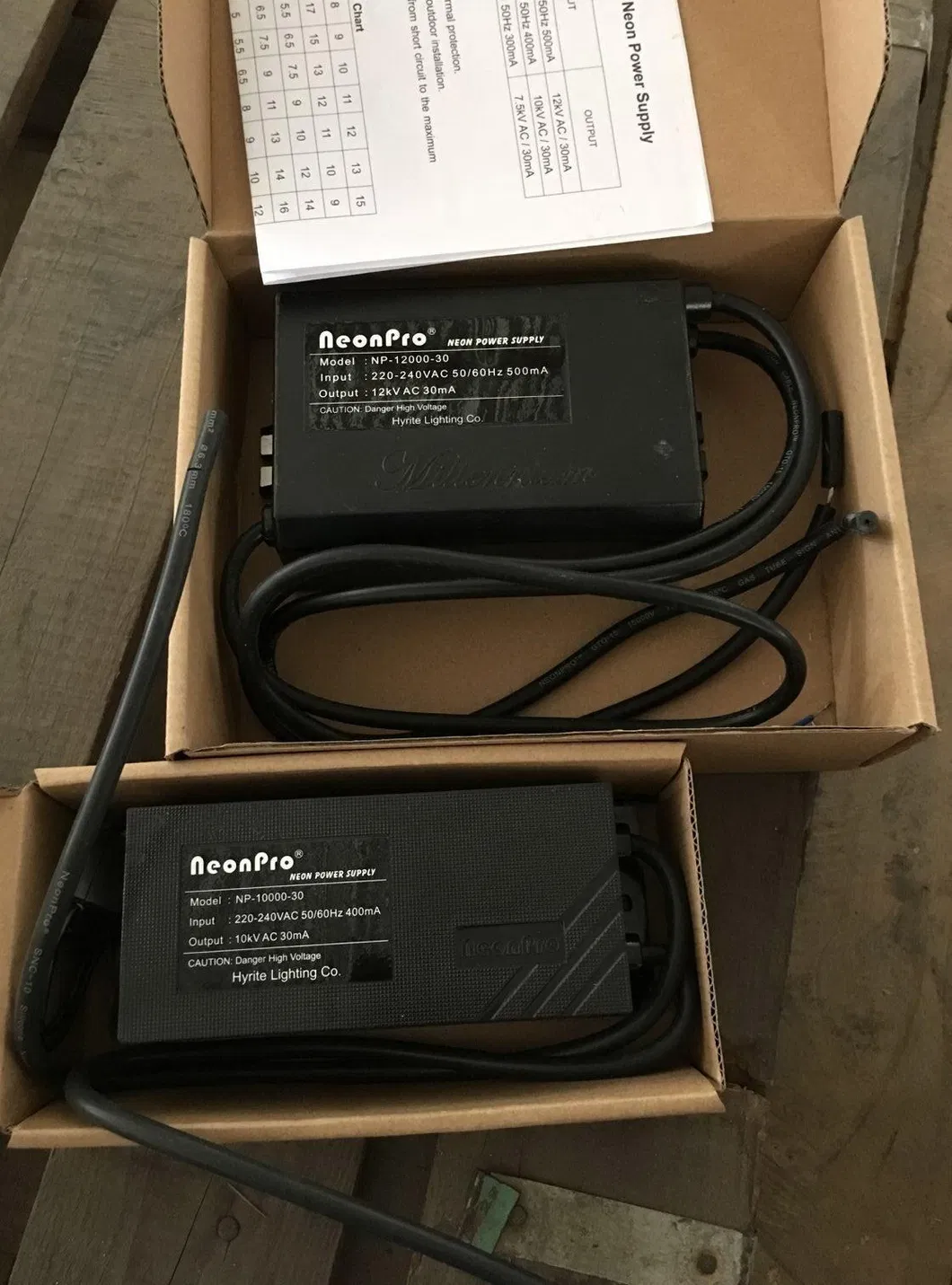 Neon Sign Transformer 15kv 10kv 8kv 72W Neon Power Supply