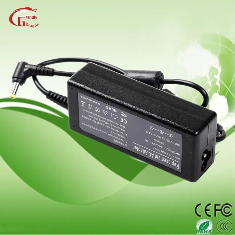 Notebook Charger 19V 3.42A AC DC Power Adapter Power Supply for Asus/Acer/Liteon/HP/DELL/Delta/Samsung