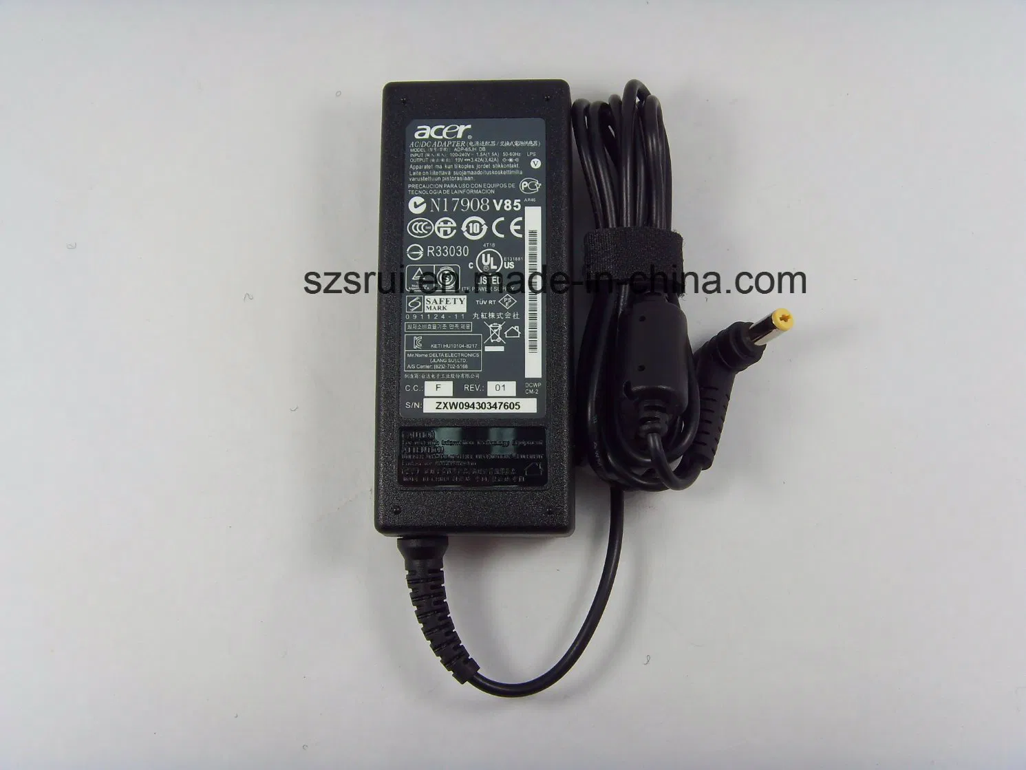 Original Genuine Laptop AC/DC Power Adapter for Acer Aspire 4552g AC Power Adapter Supply Cord/Charger 19V 3.42A 65W