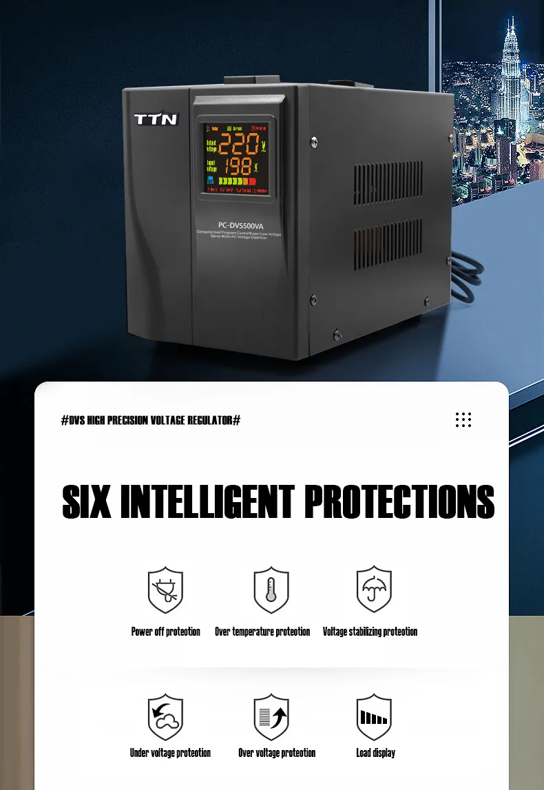 PC-Dvs1500va AC Automatic Voltage Stabilizer Servo Motor Control Power Protection