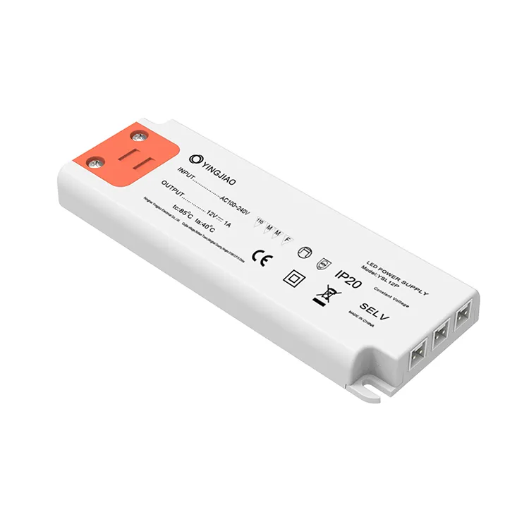 Power Supply Input AC100-240V to 12V 24V DC Multi Output LED Driver 12W Cabinet Light Power Supply