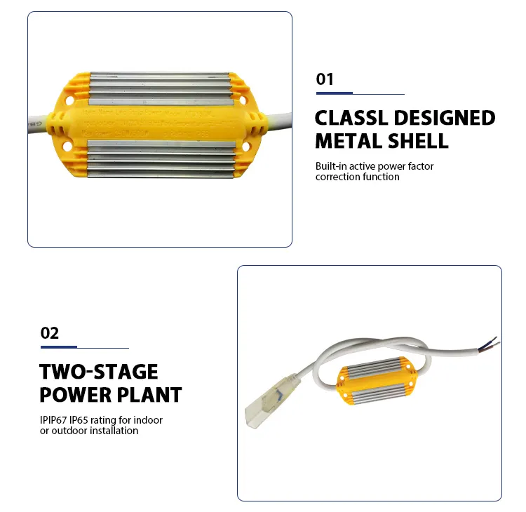 Safety Power Mode Outdoor 12V Aaluminum LED Driver Power Supply with Cooling