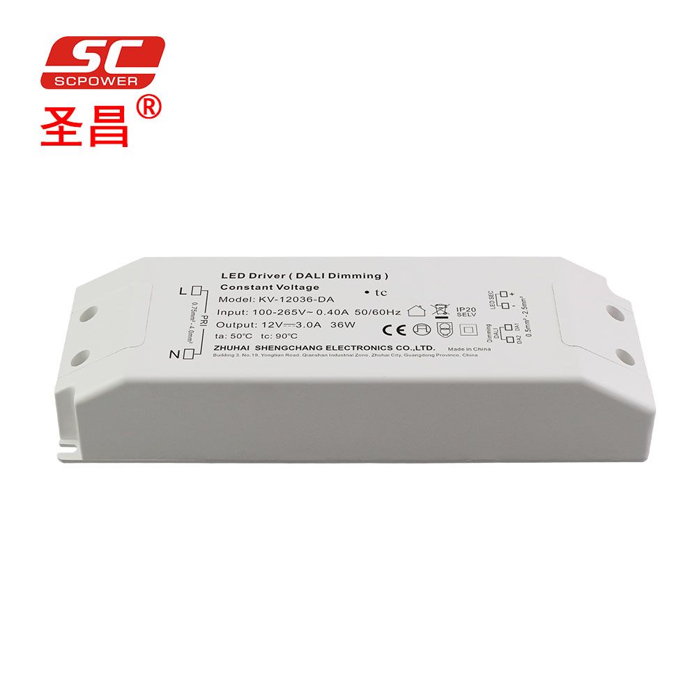 Sc 12V 3A 36W Constant Voltage Dali Dimming with IP20 Design LED Driver