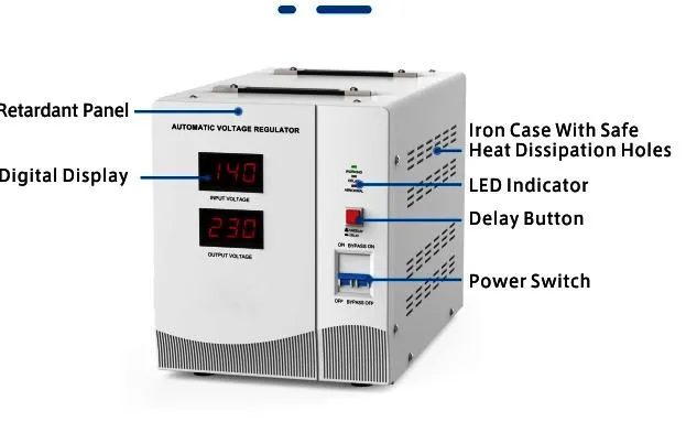 Servo Motor Type 1000va 1500va 2000va 3000va Automatic Voltage Regulator for Home
