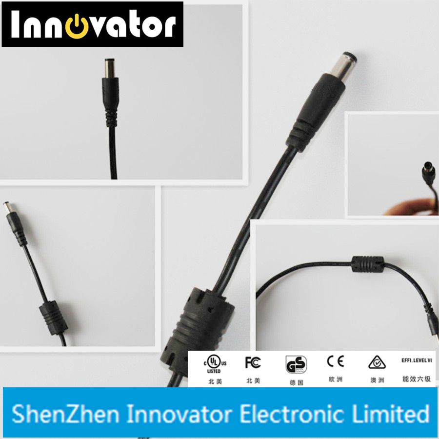 Shenzhen Factory OEM Black 24W 12V 2A Wallmount AC DC Power Adapter with UL SAA Ce Approval Indoor Use