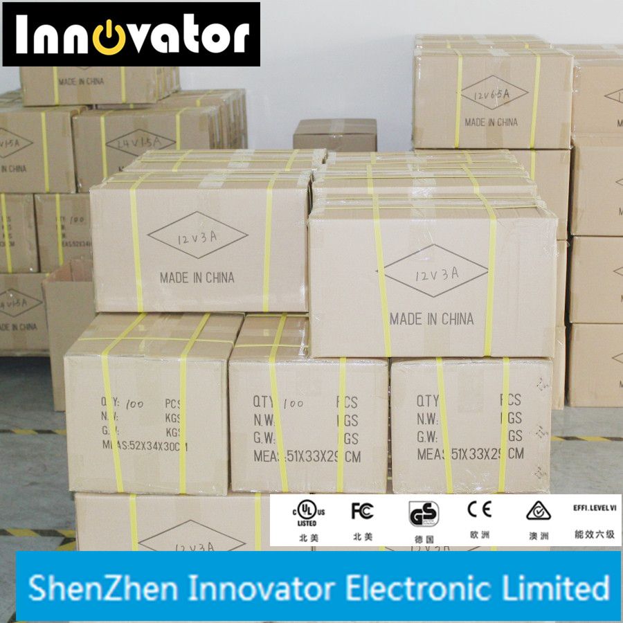 Shenzhen Factory OEM Black 24W 12V 2A Wallmount AC DC Power Adapter with UL SAA Ce Approval Indoor Use