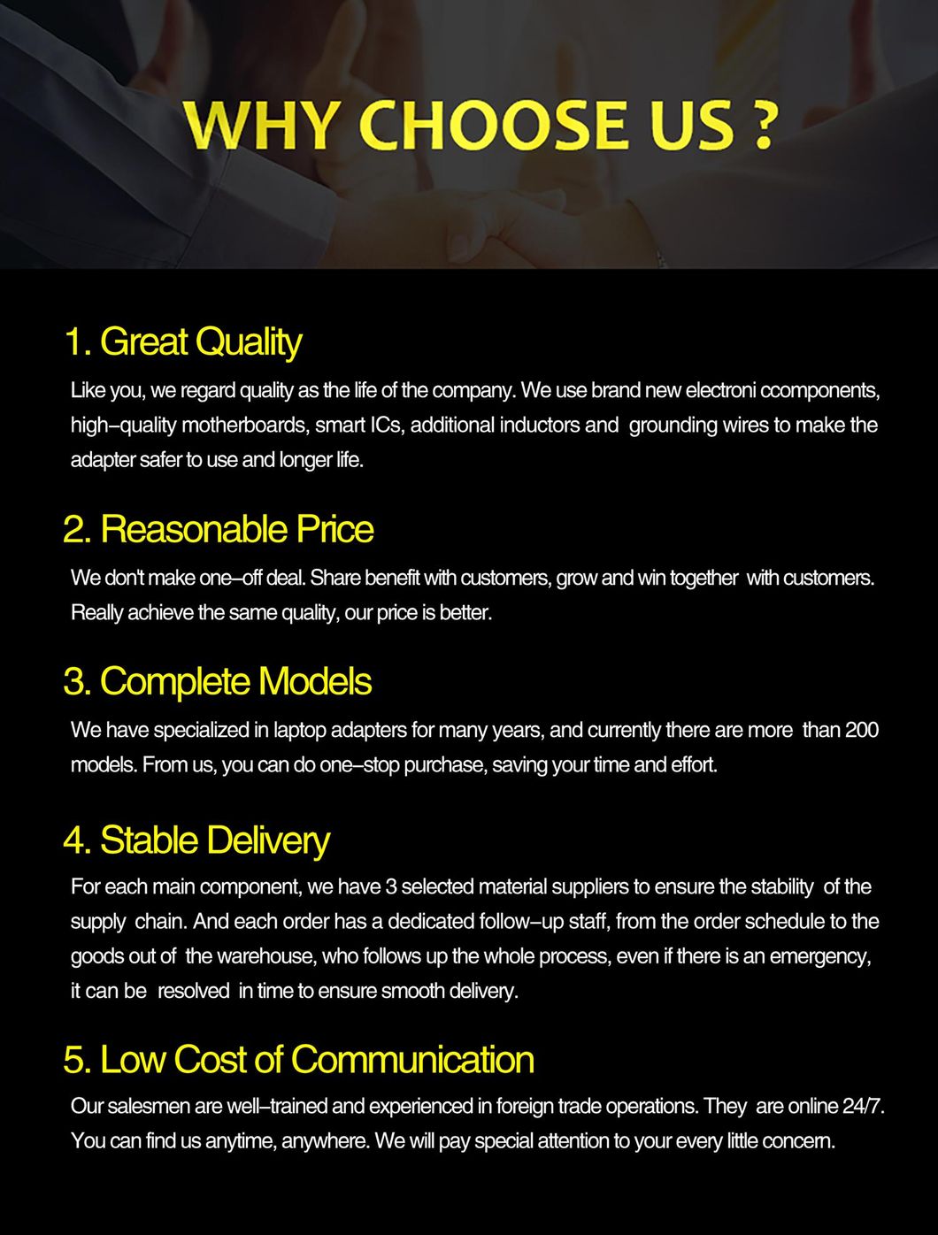 Small MOQ Laptop Lenovo 90W 20V 4.5A High Quality Computer Accessories