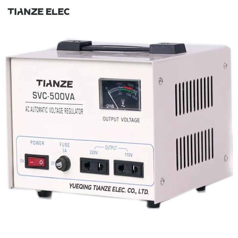 SVC-500va, 1000va, 1500va, 2000va, 3000va, 5000va, 8000va, 10kVA Automatic Voltage Stabilizer/AC Automatic Voltage Regulator