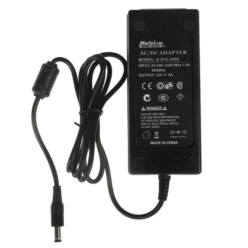 TUV Ce CB SAA C-Tick Approval 12V3a 36W Laptop Desktop LED CCTV AC DC Switch Power Transformer