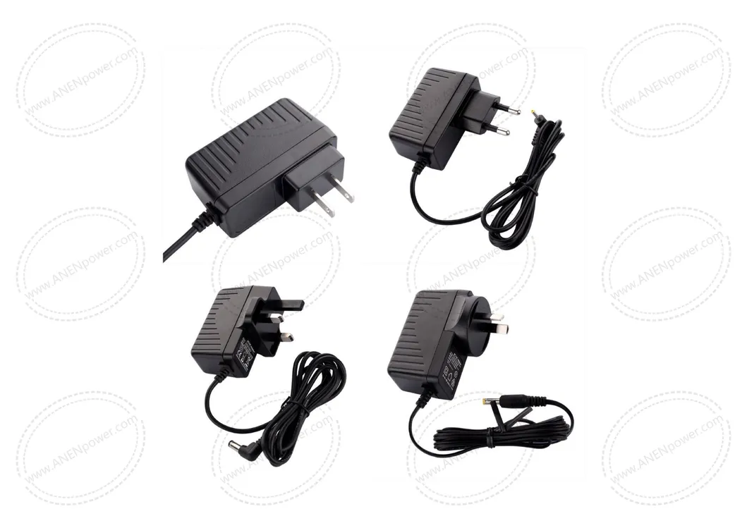 UL 61558 Standard 24W Universal Replacement PSU 12V 2A AC DC Power Adapter 24V 1A Plug in Transformer 18V 1.2A Single Output Switch Mode Power Supply