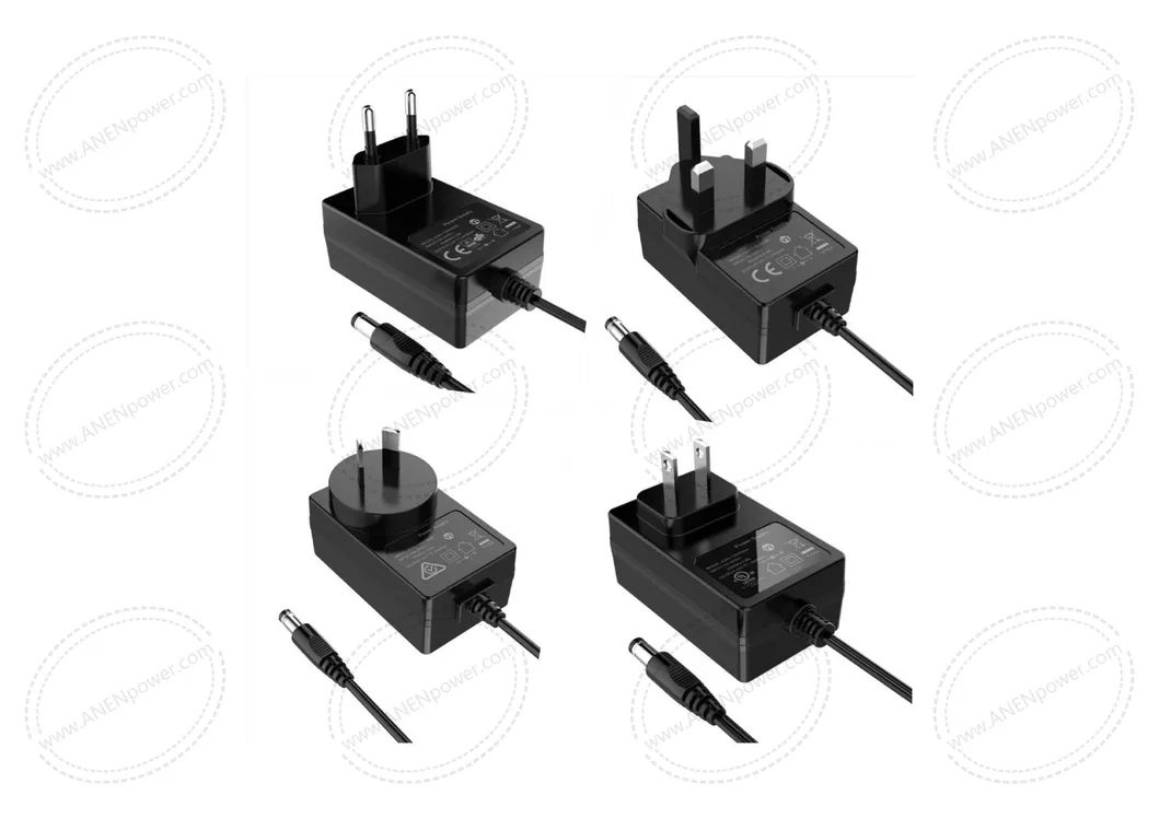 UL 61558 Standard 24W Universal Replacement PSU 12V 2A AC DC Power Adapter 24V 1A Plug in Transformer 18V 1.2A Single Output Switch Mode Power Supply