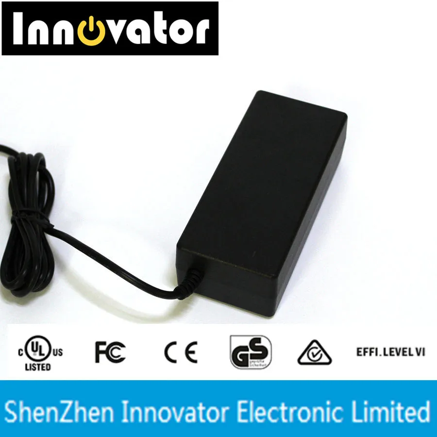 UL Ce TUV Test 12V 5A Black Desktop Type AC DC Power Adapter with Ce RoHS FCC UL Approval