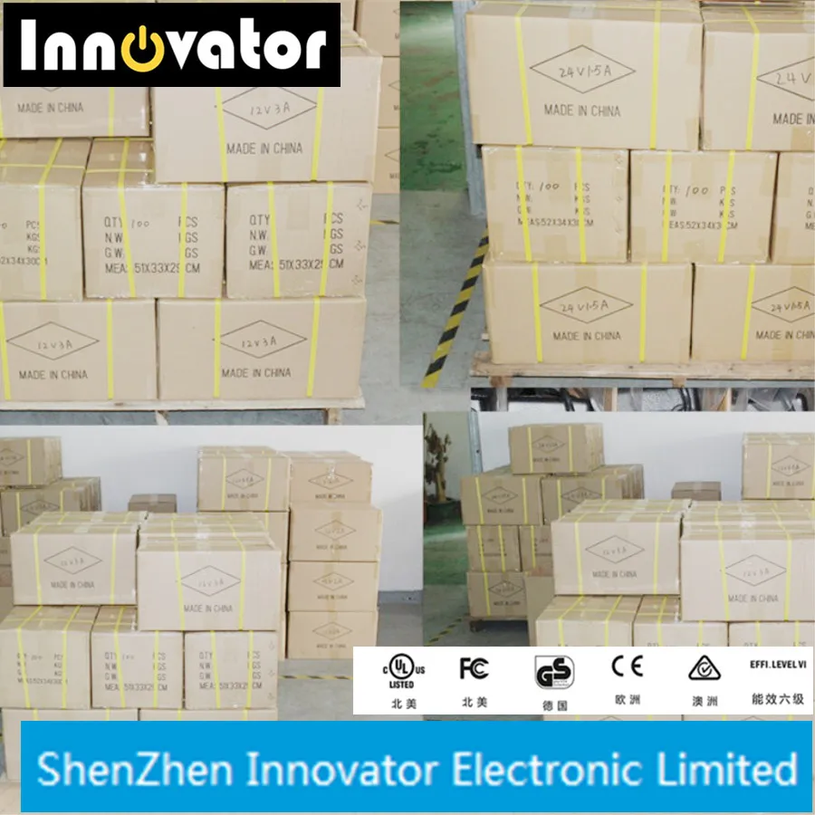 UL Ce TUV Test 12V 5A Black Desktop Type AC DC Power Adapter with Ce RoHS FCC UL Approval