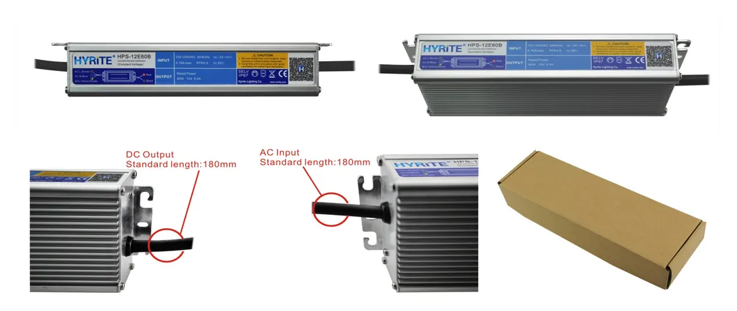 UL Certification 24V Power Supply 60W 120W LED Driver