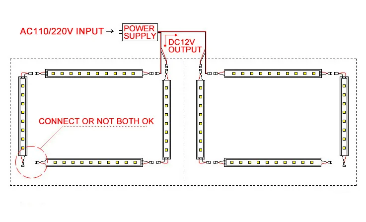 Ultrathin Lighting Box 24V 48W Output IP20 LED Strip LED Linear Power Supply