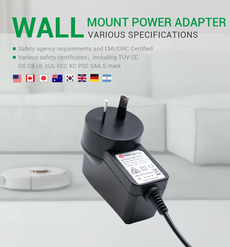 Universal Au Switching Power Supply 12V 1.25A AC DC Power Adapter with SAA Approval