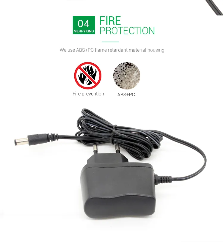 Universal Power Adaptor 12V 500mA EU Plug AC DC Adapter with Ce GS CB Approval