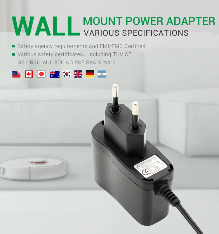 Universal Power Adaptor 12V 500mA EU Plug AC DC Adapter with Ce GS CB Approval