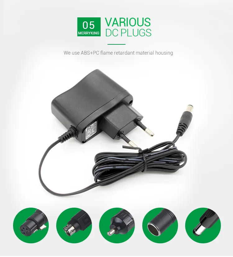 Universal Power Adaptor 12V 500mA EU Plug AC DC Adapter with Ce GS CB Approval