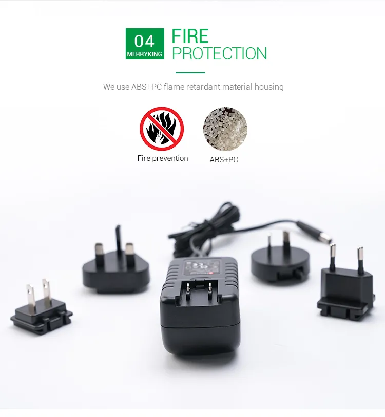 Universal Switching Power Supply 12V 1250mA AC DC Adapter with Interchangeable Plugs