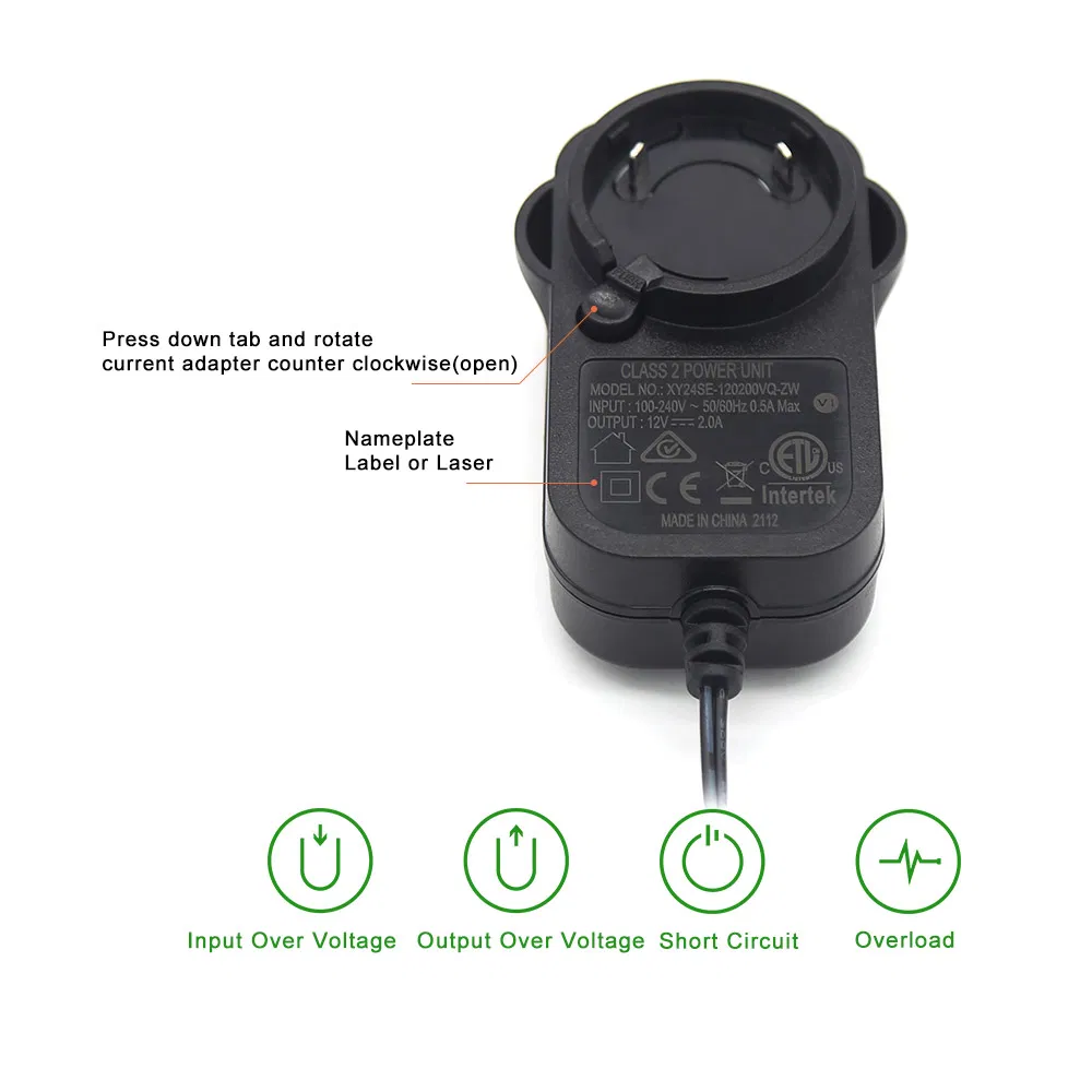 Univeser Adapter 24W with ETL/CE/SAA Certificate