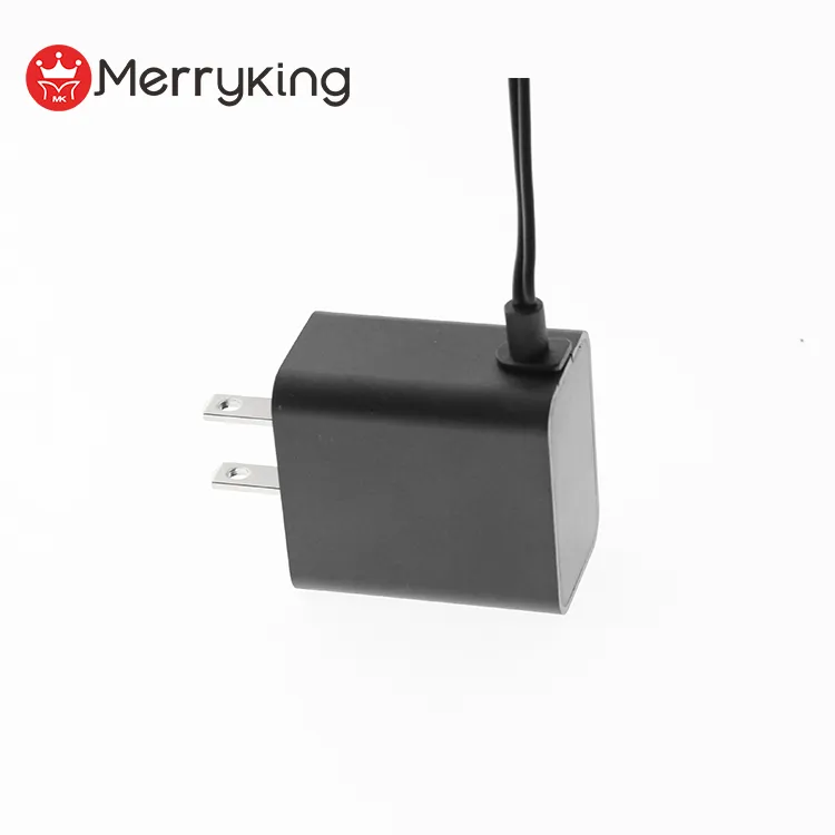 Us FCC Certification Fixed Us Plug 12V 1A Powe Adapter