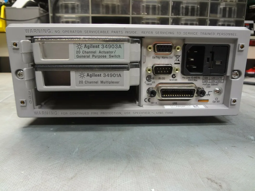 Used Agilent 34970A Data Datalogger and 34901A 20-Channel Modules