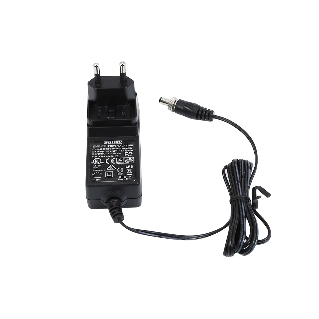 Wall Mount Type 13V 2A Switching Power Adapter/Protable Charger/Power Supply