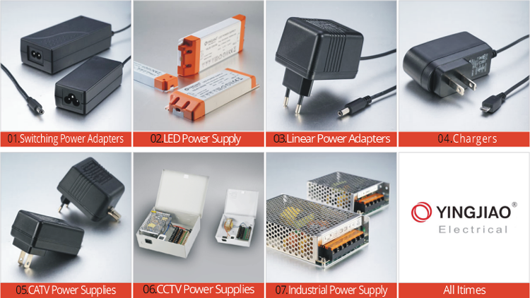 Yingjiao Accept Custom Power Supply 5V 25W 70W Switching LED Adaptor