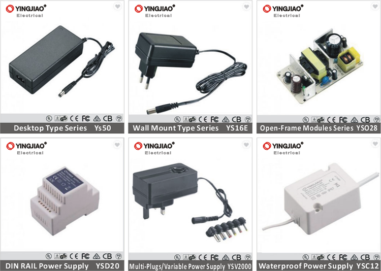 Yingjiao Accept Custom Power Supply 5V 25W 70W Switching LED Adaptor